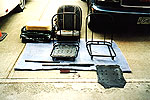 Seats dismantled